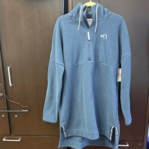 Kari Traa Teal Fleece Astrid dress large